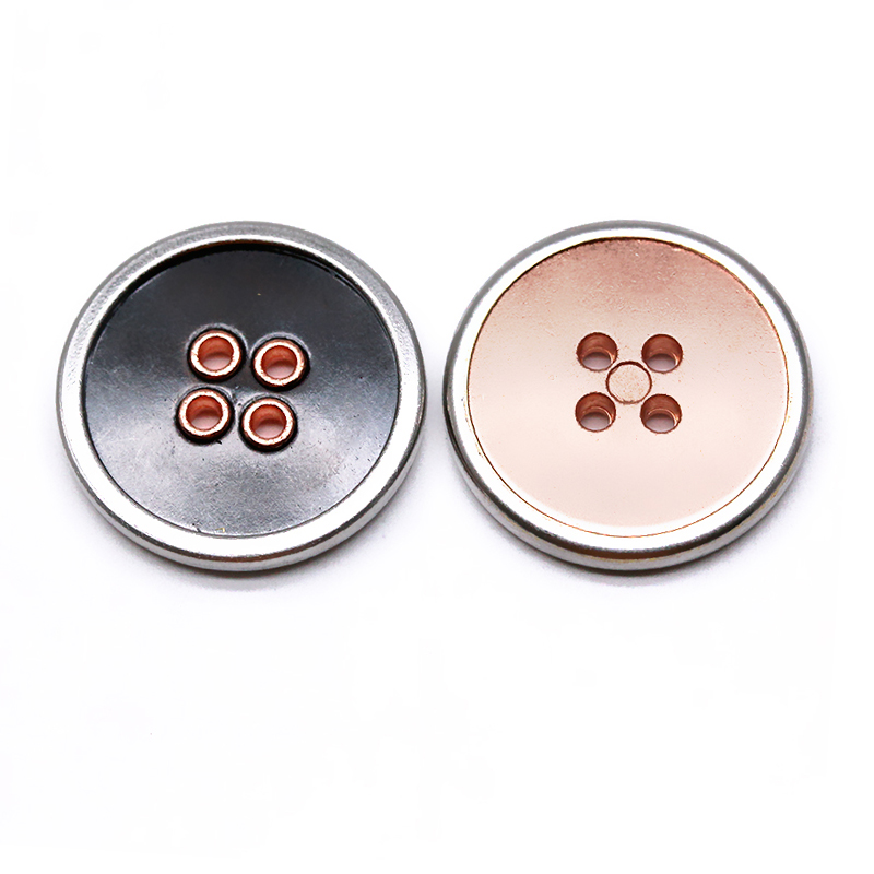 21mm 合金三色四孔钮