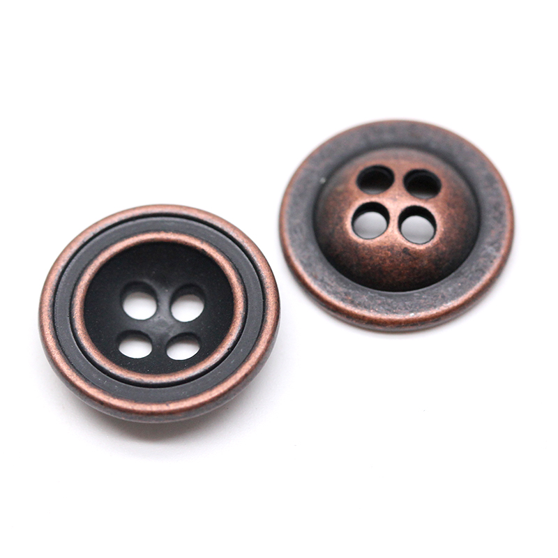15mm 合金四孔钮  圆窝底