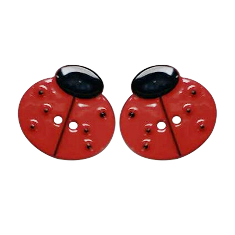 17*17mm 合金七星飘虫两孔钮