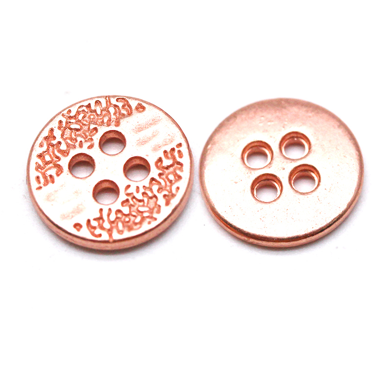 9mm合金四孔钮 点 纹  图案