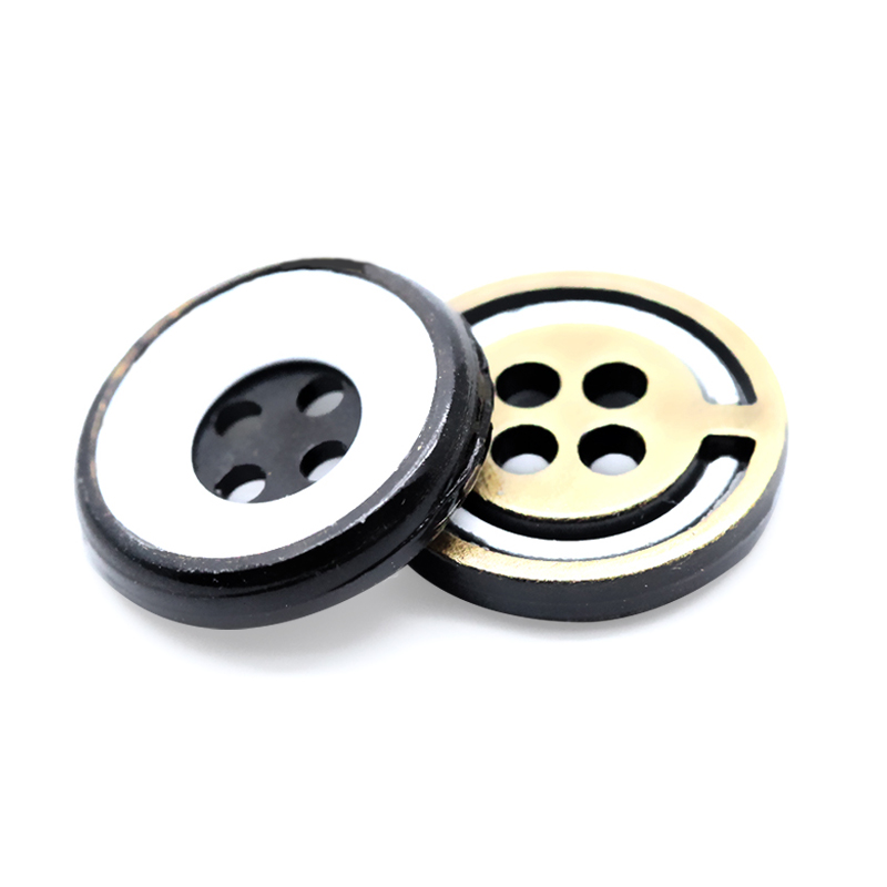 12mm合金双色四孔钮