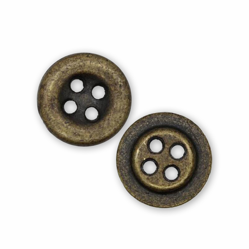 12.5mm合金四孔钮 大圆边