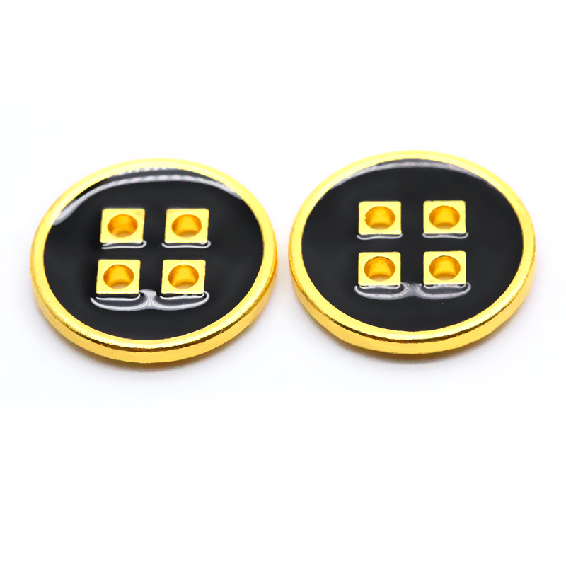 15mm合金滴胶四孔钮