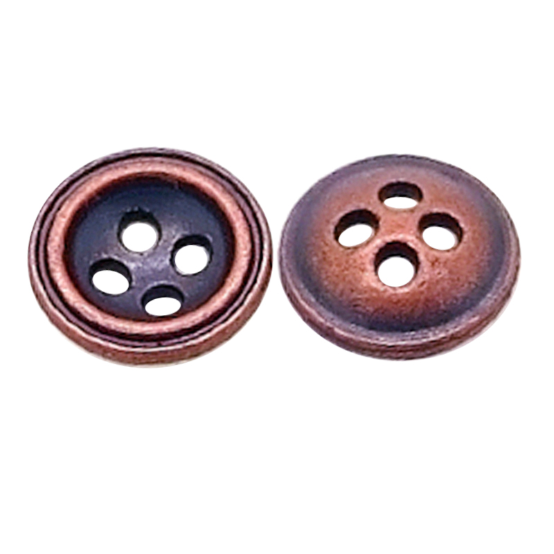 9mm合金四孔钮-窝形-背窝-凹面/高2.6mm