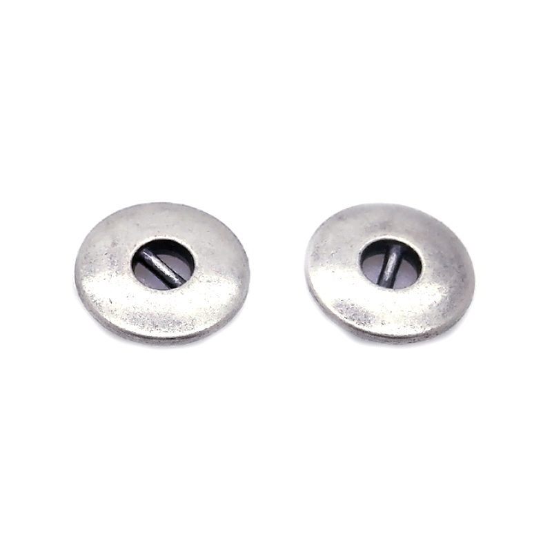 14mm合金两孔钮 光身弧面 单桥