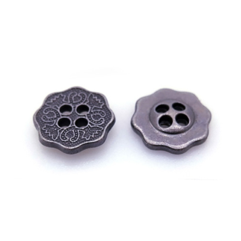 12mm花形合金四孔钮 梅花