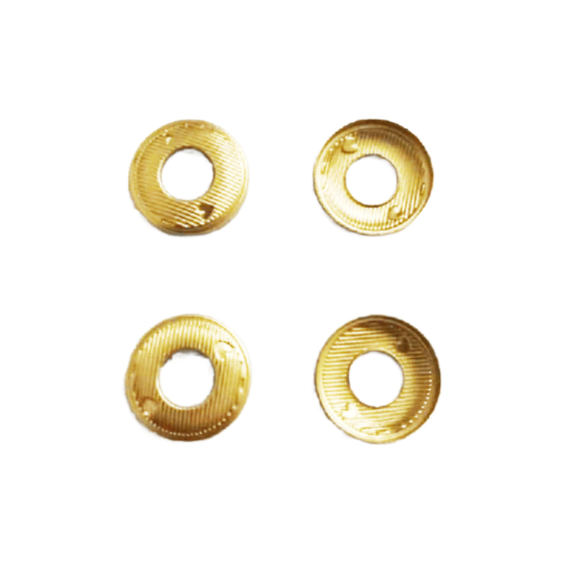 15mm铜穿孔钮面心形凹图案