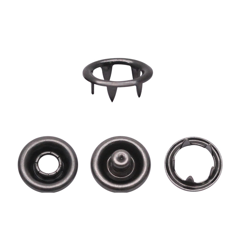 9.2mm 铜双穿面五爪扣 枪色