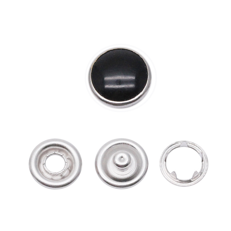 222# 10.0mm黑色珠光五爪扣