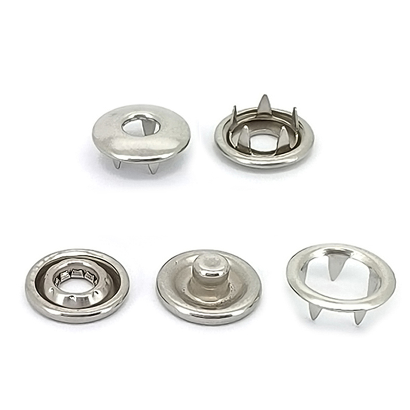 222# 10mm包面穿空五爪扣 不锈钢