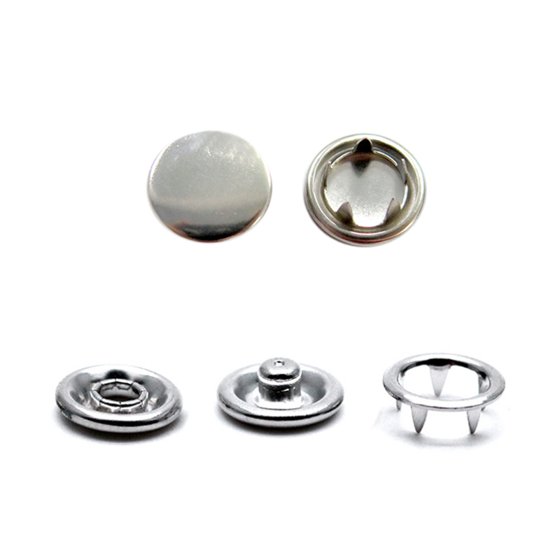 9mm包面婴童五爪钮 不锈钢