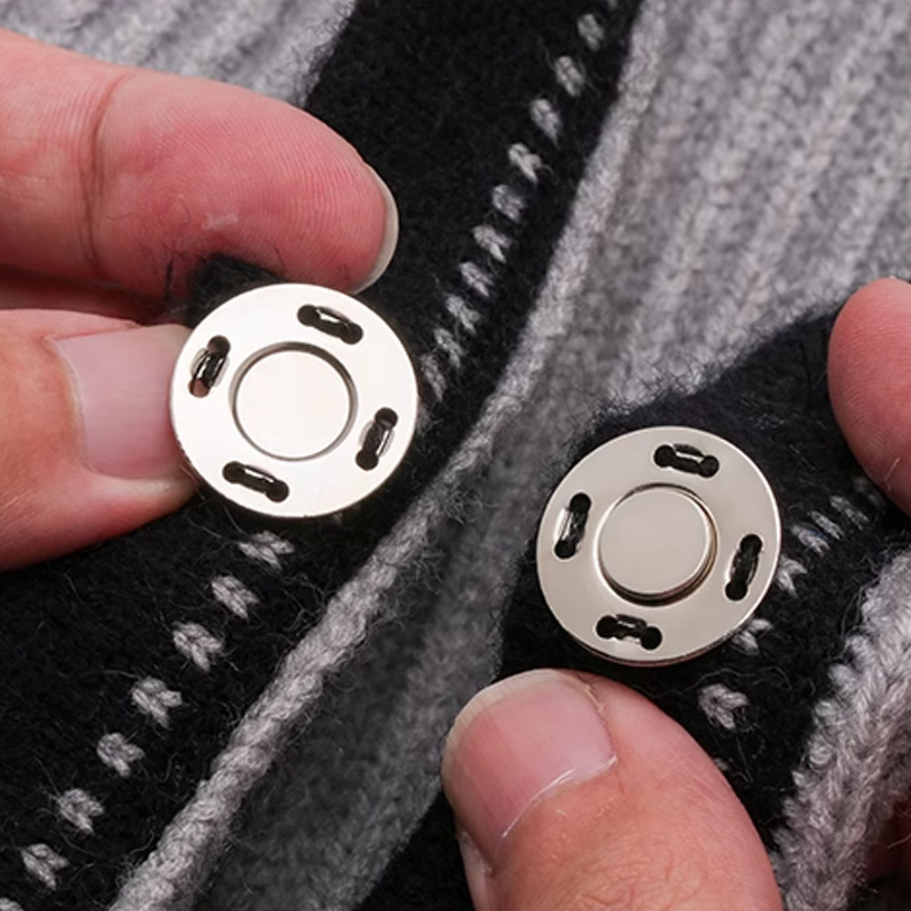 12.5mm四孔缝线磁铁按扣