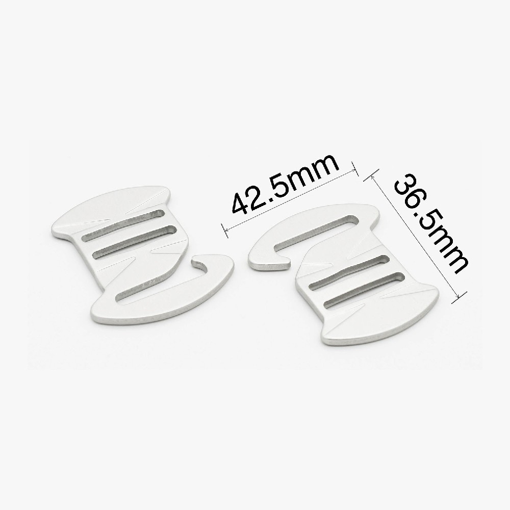 21mm铝合金钩扣 厚度2.5mm