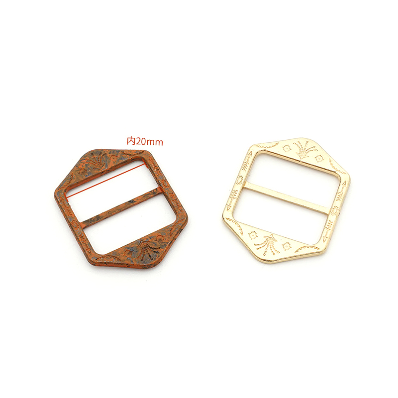 20MM 金属三档扣 花形松紧日字调节扣