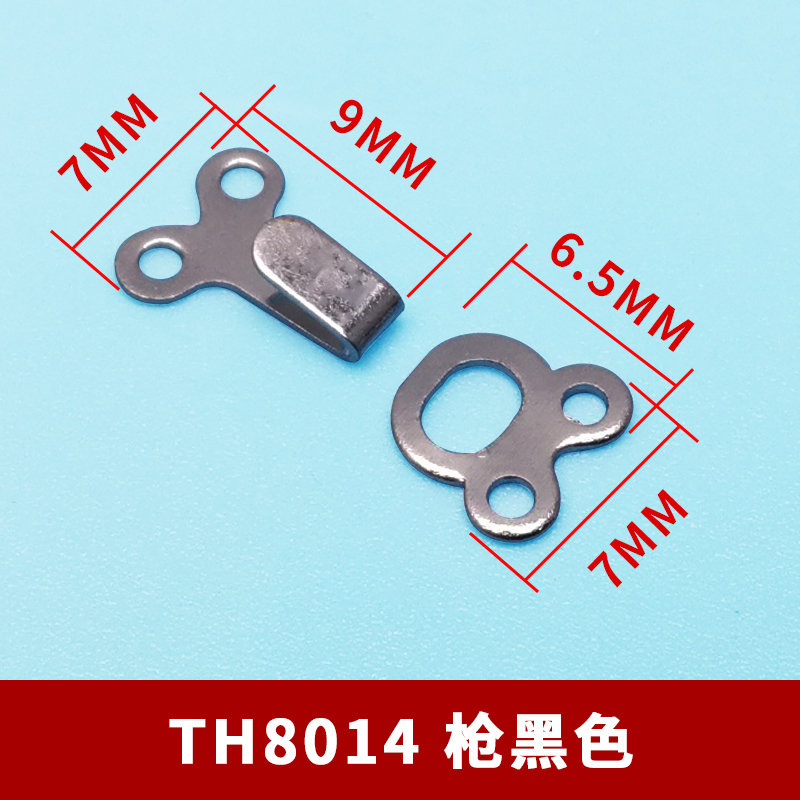 小款女装手缝西裤扣 枪黑色