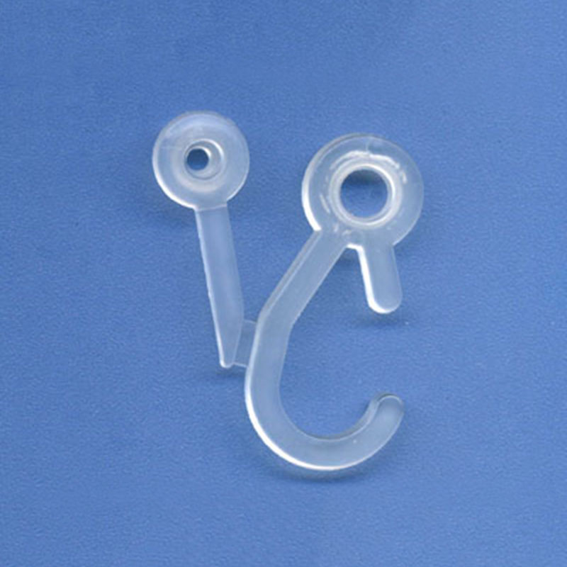 问号按扣挂钩商超塑料白色PP袜子帽子洞洞鞋小商品超市货架展示钩