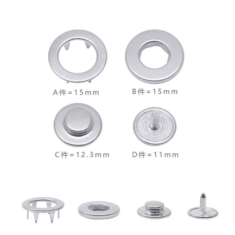 时尚与实用并存！AB 亚洲钮扣不锈钢五爪扣引领辅料潮流