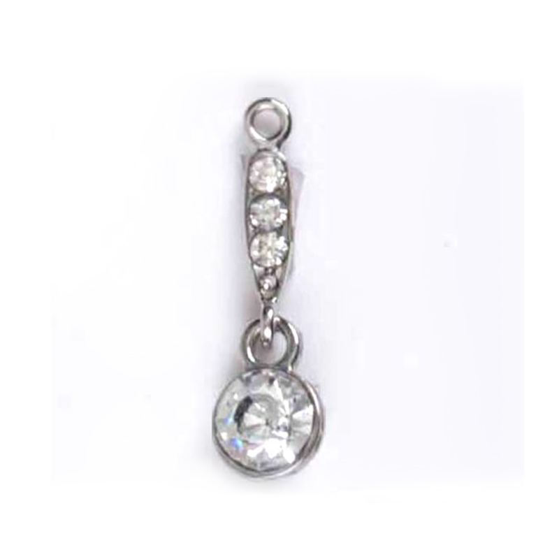 金银水钻文胸蝴蝶结吊坠魅力