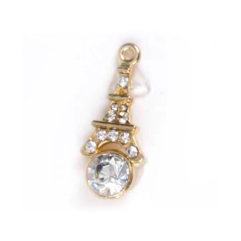 氧化锆埃菲尔铁塔耳环项链套装女性