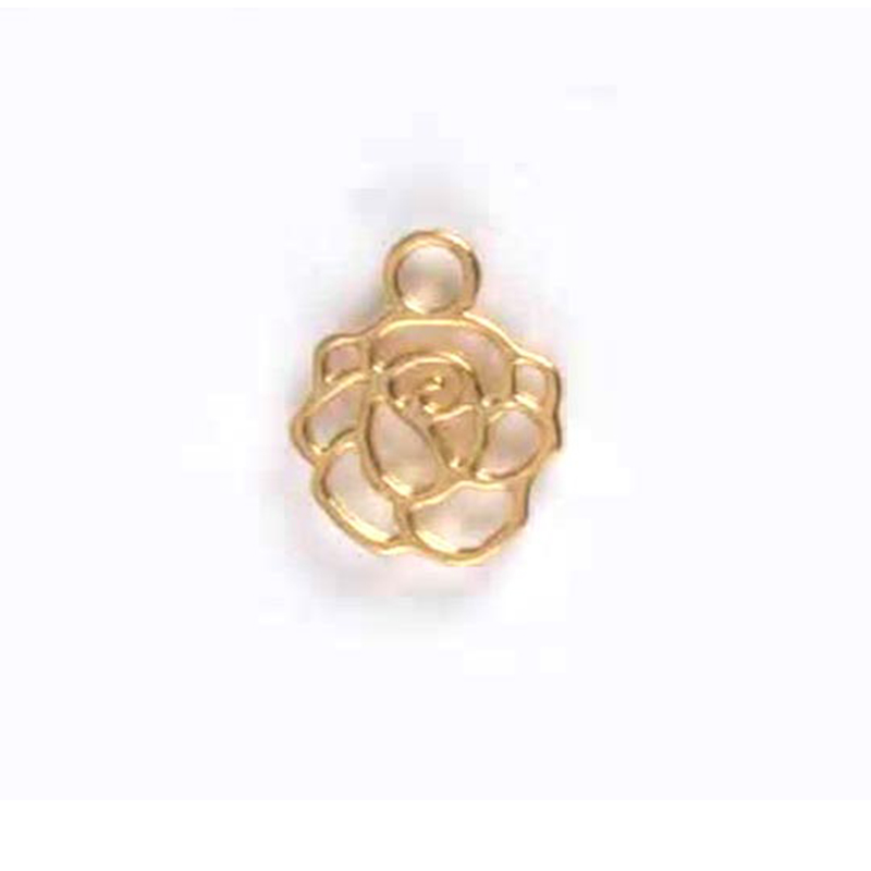 个性不锈钢空心玫瑰花迷你项链手链饰品