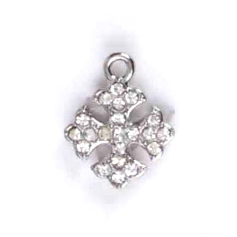 幸运四叶草金属水钻合金吊坠饰品