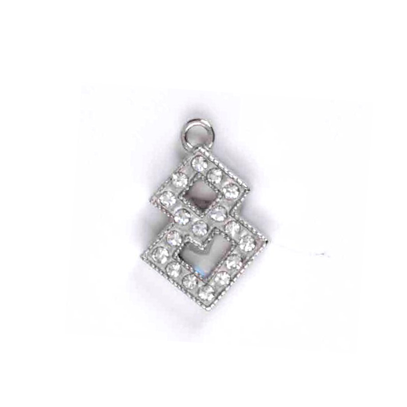 双菱形带钻饰品