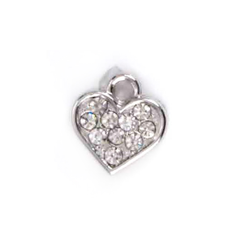 内衣心形水钻石吊坠