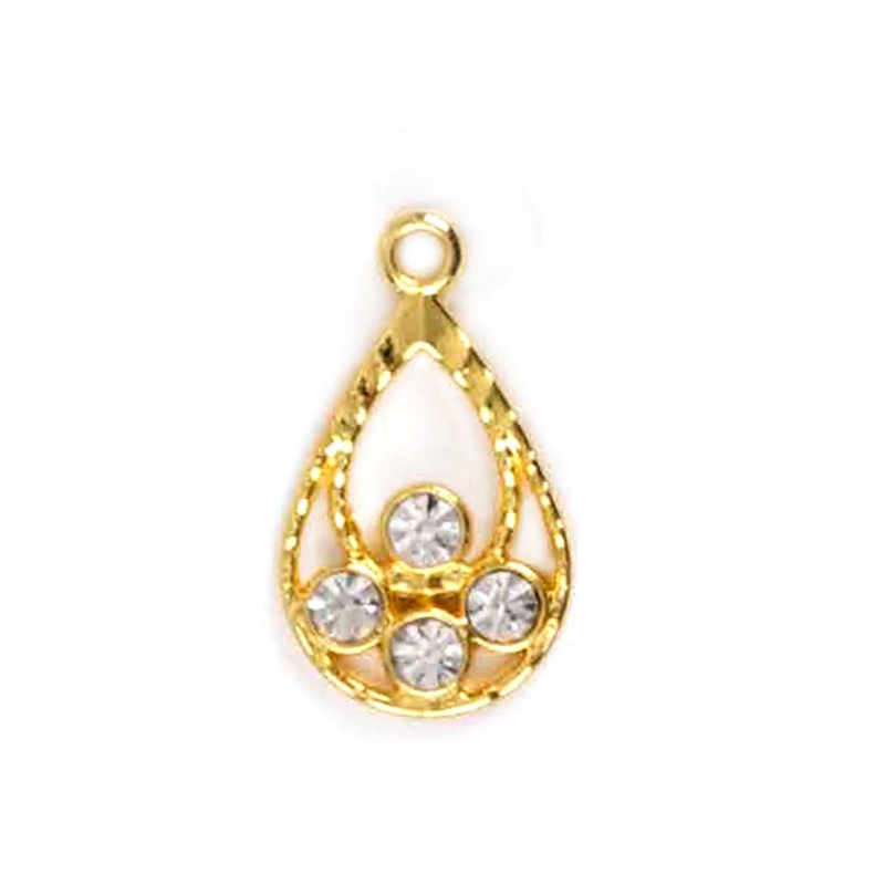 泳装锆石泪珠形猫眼石吊坠