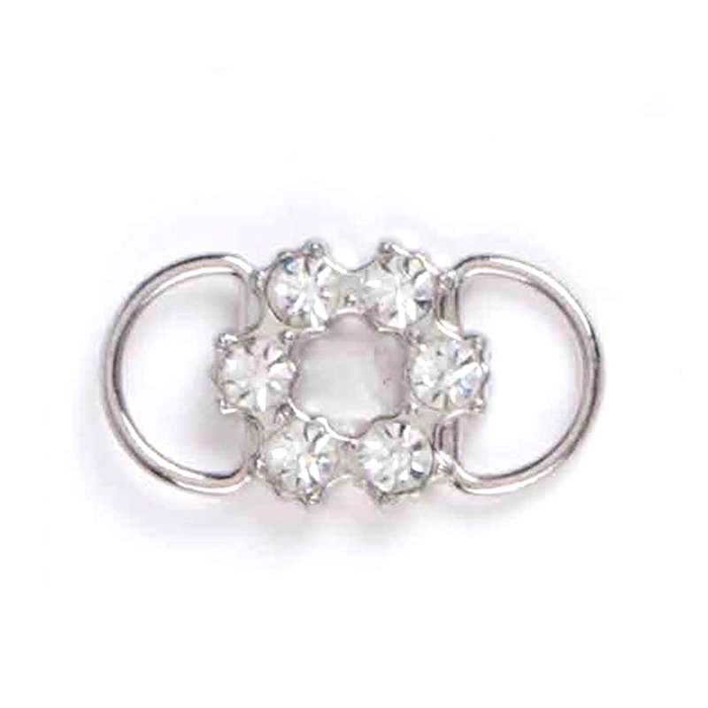 双环小圆形水钻比基尼连接扣