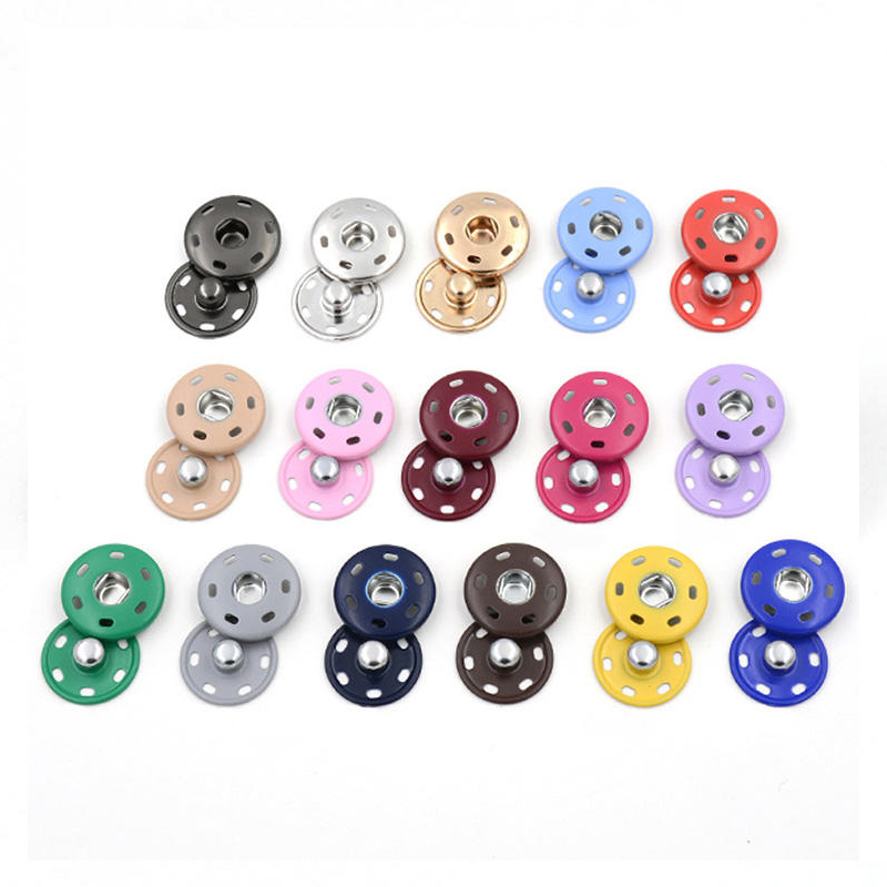 AB Asia Buttons Brass Sew On Snap Button - Durable Hardware for Kids' Clothing & Outdoor Apparel