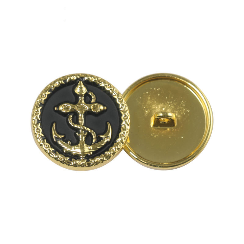 AB 亚洲钮扣：轻奢船锚合金线脚钮钉线脚钮  东莞源头高品质