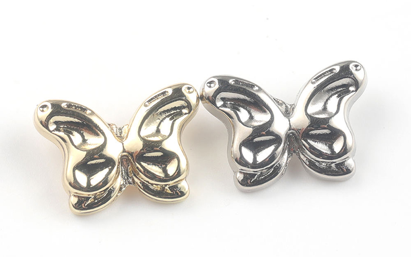 AB 亚洲钮扣：蝴蝶形合金线脚钮 时装合金钮扣 东莞源头高品质