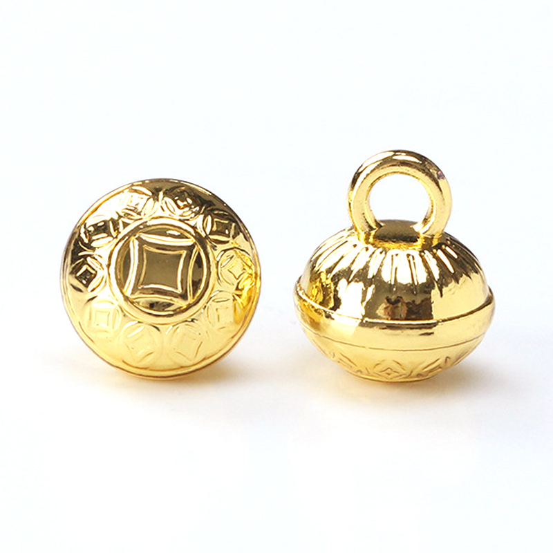 10ｍｍ中国风圆珠金属手缝扣、国潮风纽扣、唐装汉服古风旗袍手缝扣子