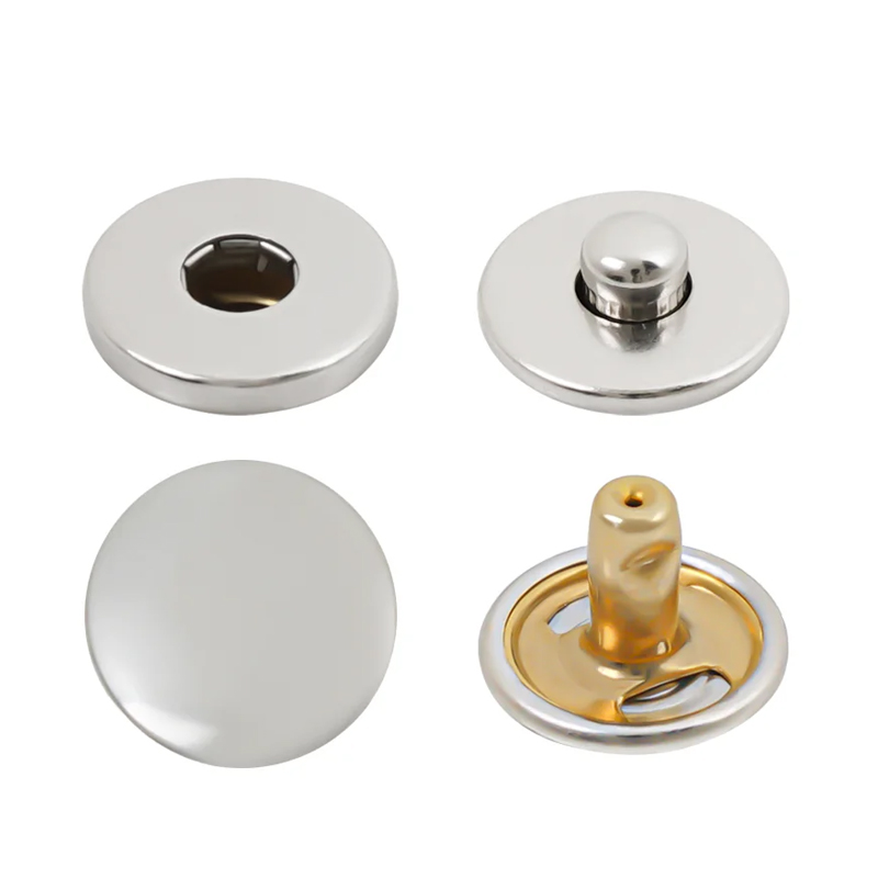 S312#下三件四合扣底件适配户外服饰 扣合稳固耐用