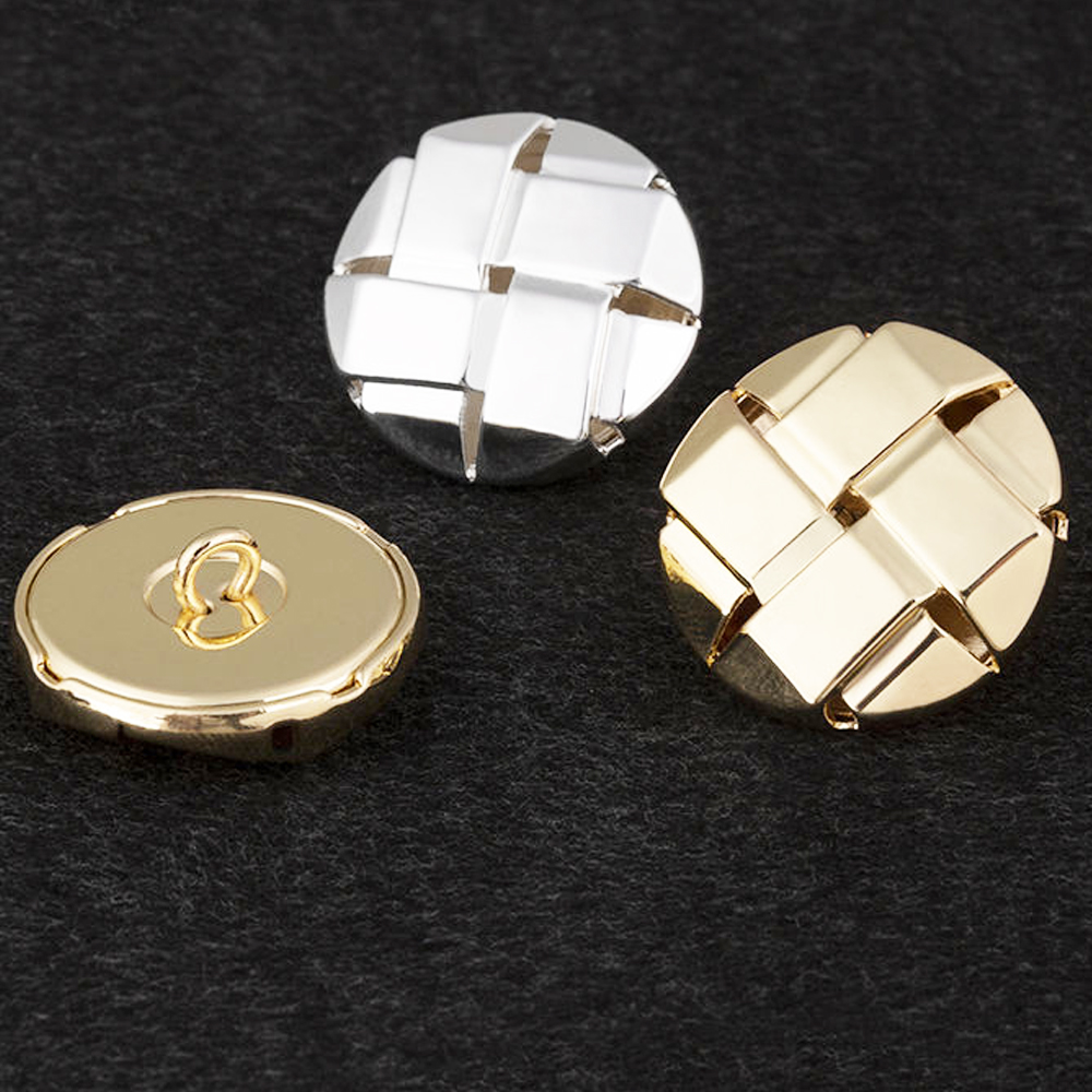 不规则镜面 装饰大号风衣复古高级金属纽扣