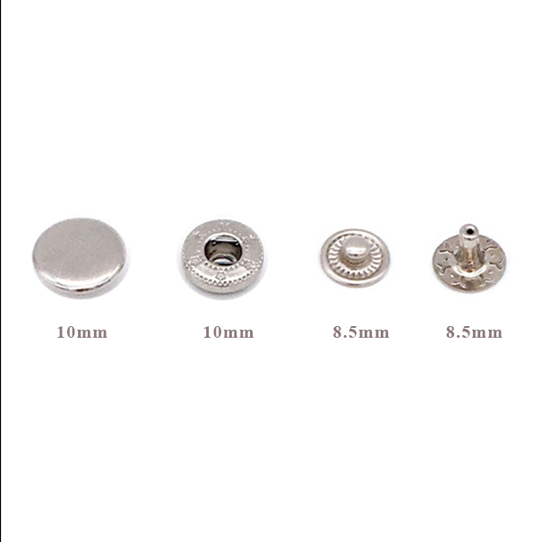 10mm Cap Spring Snap Stainless Steel