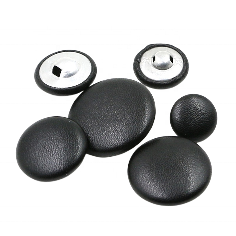 花式皮革塑料布艺 天鹅绒缎面塔夫绸自覆盖包裹纽扣  柄缝纫外套包皮扣  upolstty毛衣