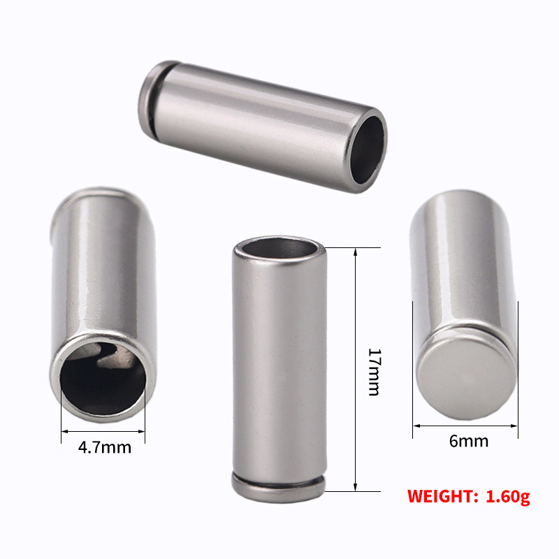 圆形抽绳金属吊钟直筒绳头扣锌合金裤绳尾扣