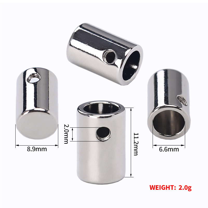 圆柱形螺丝金属吊钟绳头扣电镀锌合金裤绳尾扣