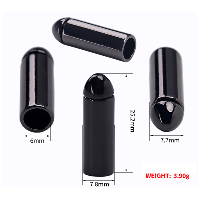 圆柱形圆头夹子金属吊钟直筒绳头扣合金裤绳尾扣