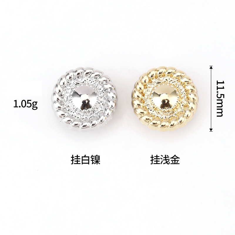 Metal Buttons for Hemp Edge