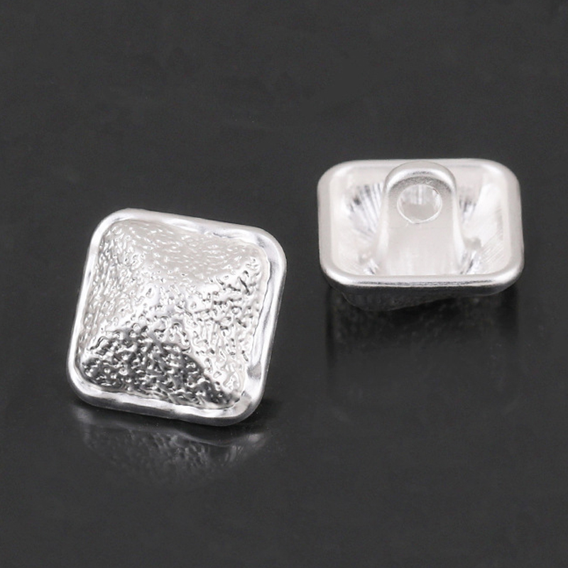 Square Pyramid Metal Buttons
