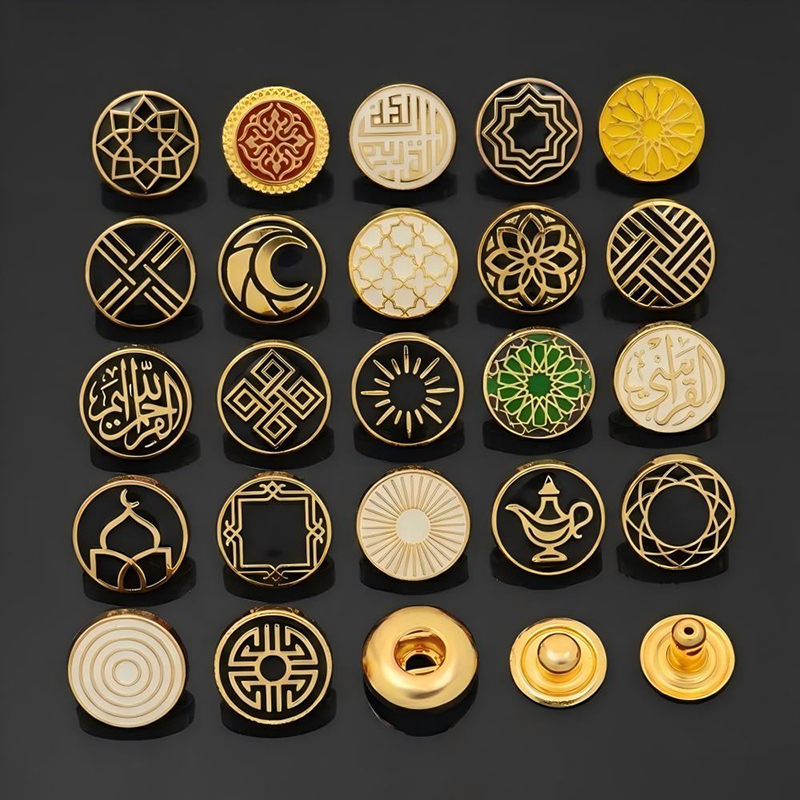 Durable zinc alloy snap button with scratch-resistant epoxy coating