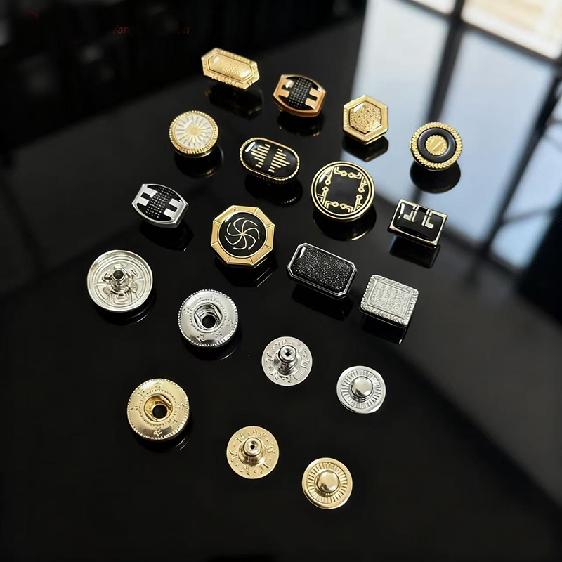 Anti-brass finish alloy snap button ideal for vintage style jackets