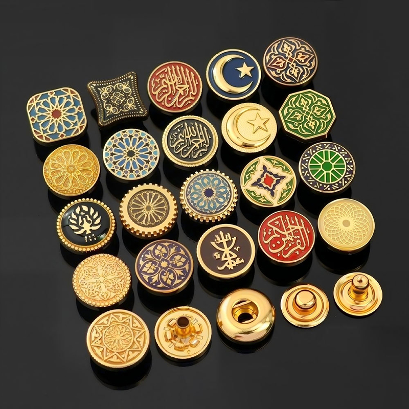 REACH and CPSIA compliant alloy snap buttons for safe children wear